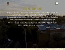 Tablet Screenshot of heritage-surveying.com